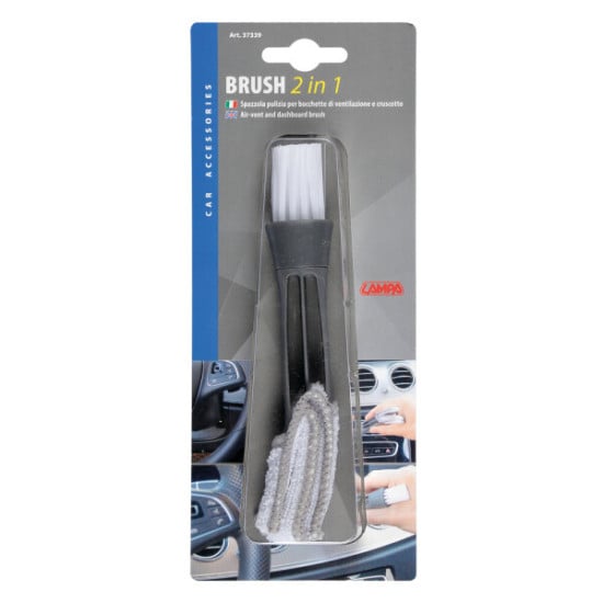 BRUSH 2 IN 1, SPAZZOLA PULIZIA PER BOCCHETTE DI VENTILAZIONE E CRUSCOTTO