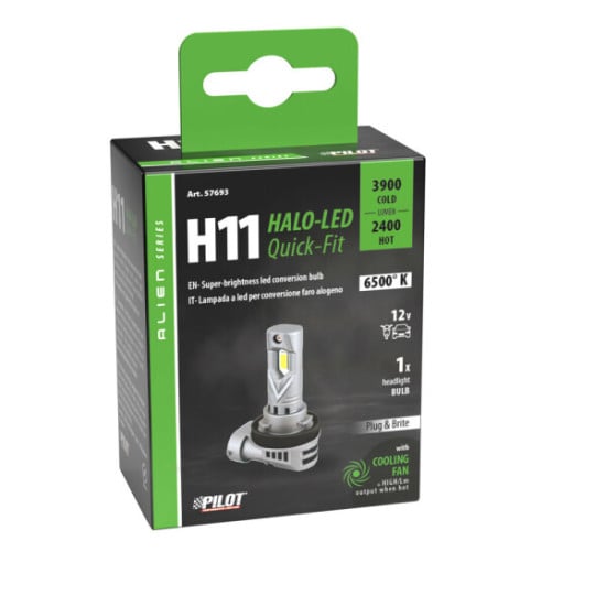 HALO LED ALIEN SERIES, KIT CONVERSIONE A LED H11 - 35W/12V - PGJ19-2 - 1 PZ
