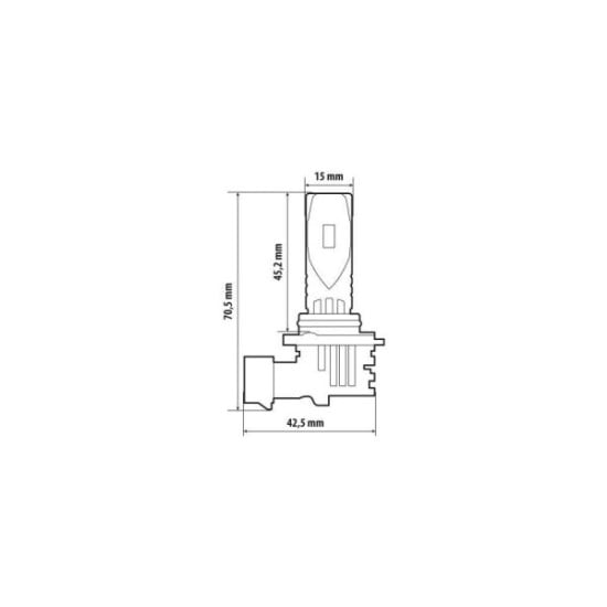 HALO LED ALIEN SERIES, KIT CONVERSIONE A LED (HIR2 9012) - 35W/12V - PX22D - 1PZ