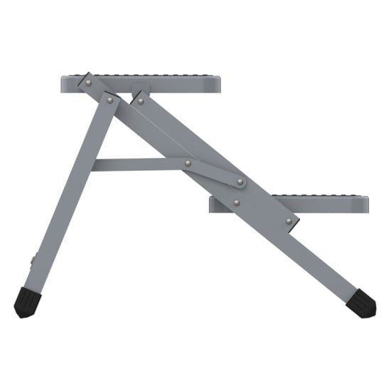 GRADINO DOPPIO PIEGHEVOLE IN ACCIAIO