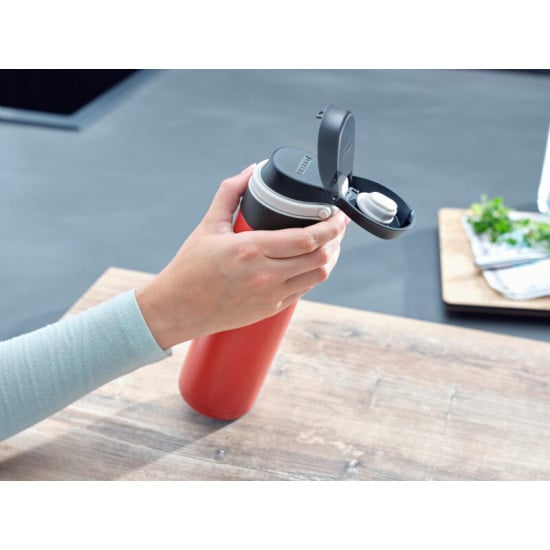 BORRACCIA FLIP ACCIAIO ROSSA 600ML