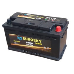 BATTERIA SERVIZI - AGM PREMIUM 92AH - 351X188X174 MM (LUN X LAR X ALT) - BASSA
