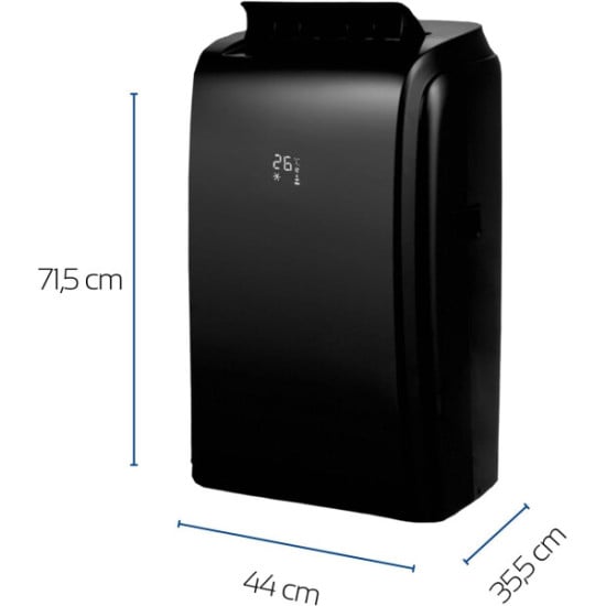 CONDIZIONATORE DEUMIDIFICAZIONE PORTATILE CON WIFI QLIMA P 528 NERO - 9000 BTU