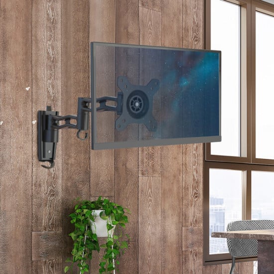 SUPPORTO TV 10-27 POLLICI A TRE SNODI, NERO, MOD. STV-IR-1027-3