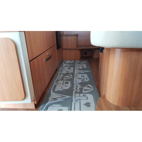 TAPPETO MASTER CAMP CORSIA 50X150 CM - GRIGIO SCURO