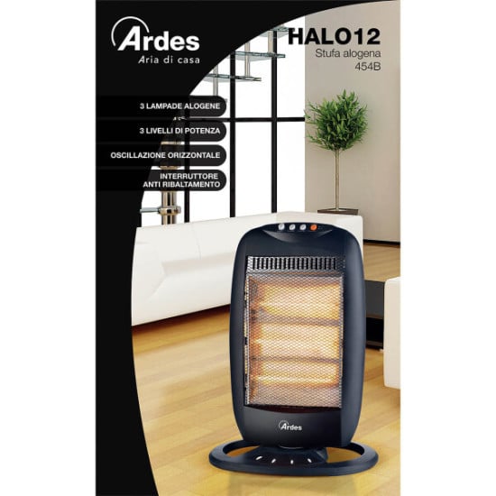 STUFA ALOGENA A 3 CANDELE 1200W - HALO 12