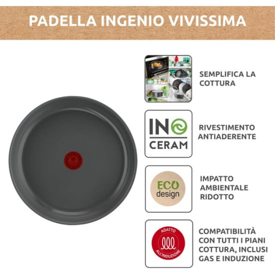 LAGOSTINA INGENIO CERAMICA VIVISSIMA - CASSERUOLA 18 CM