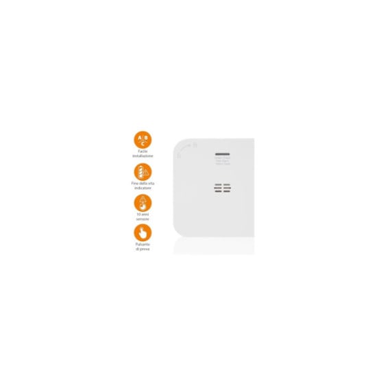 RILEVATORE CON WIFI DI MONOSSIDO DI CARBONIO (CO) A BATTERIA