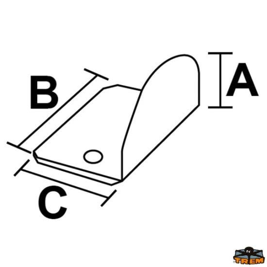 SUPPORTO LATERALE PER MOLLA A GAS A 90°