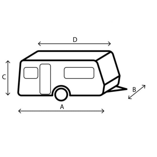 COPERTURA CARAVAN - CARAVAN COVER 12M 500-550 - CSM EDITION