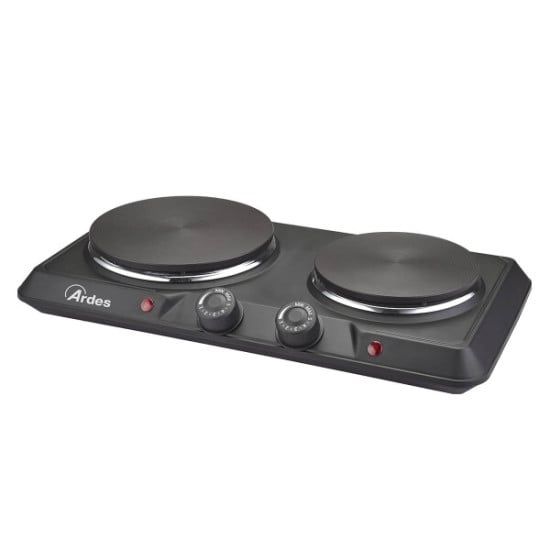 FORNELLO ELETTRICO - DOPPIO 2100-2500W DIAM.15+18CM