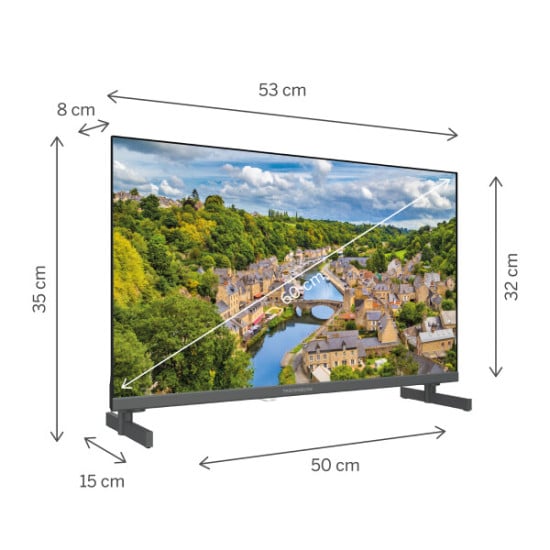 TELEVISORE - THOMSON QLED TV 24 QLED 12V FHD GOOGLE TV 5.0 - 24HQG3S15C