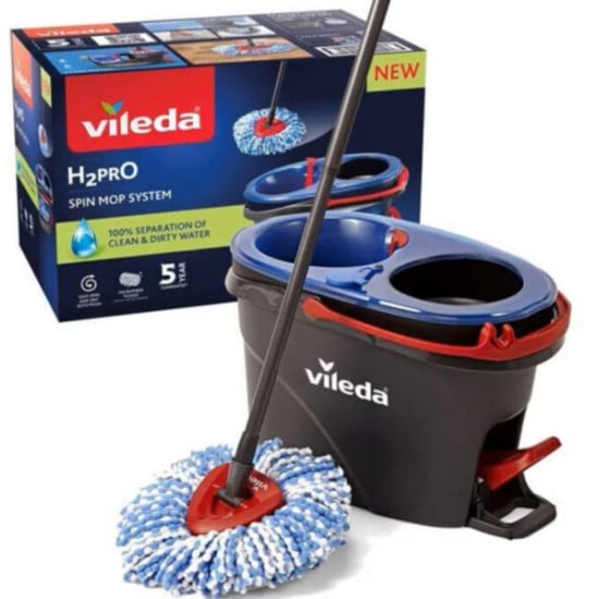 SISTEMA LAVAPAVIMENTI VILEDA H2 PRO SPIN MOP CON CENTRIFUGA
