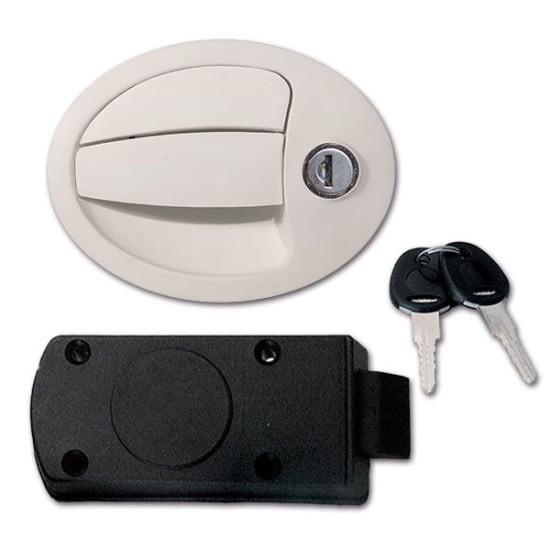 SERRATURA OVALE PICCOLA COMPLETA