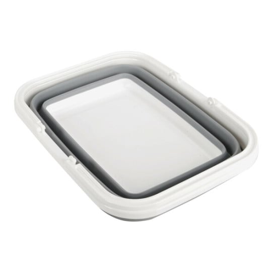 CESTINO PIEGHEVOLE SILICONE CON MANICI - 8,5 LT