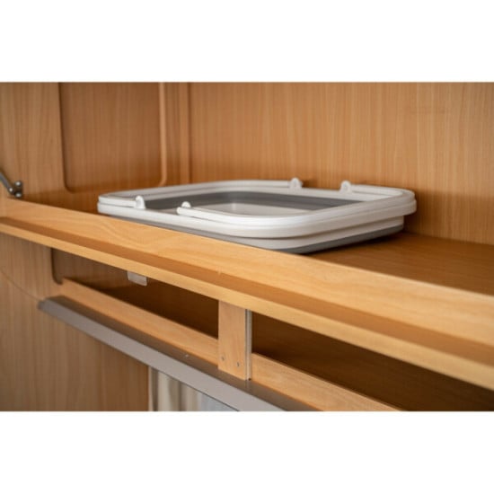 CESTINO PIEGHEVOLE SILICONE CON MANICI - 8,5 LT