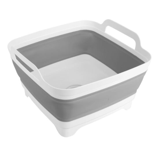 LAVELLO PIEGHEVOLE IN SILICONE CON TAPPO DI SCARICO - 12 L